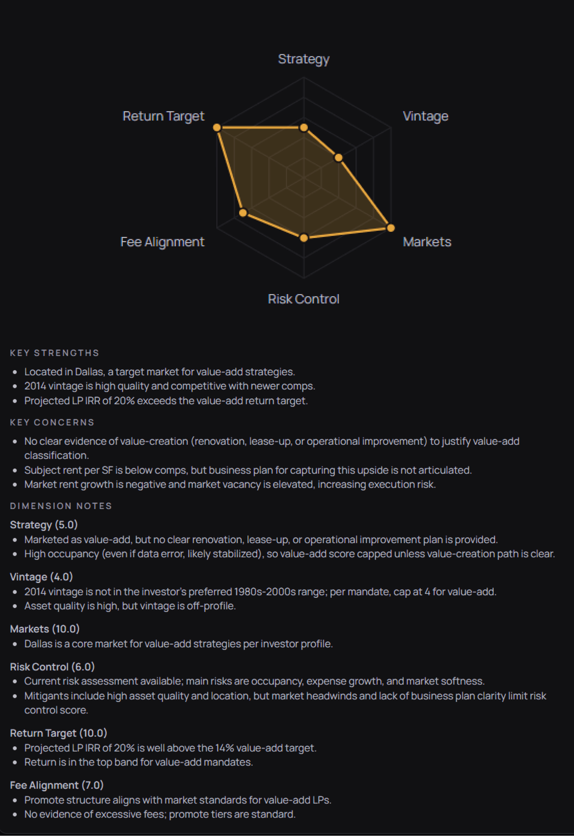 Simulated counterparty feedback analysis
