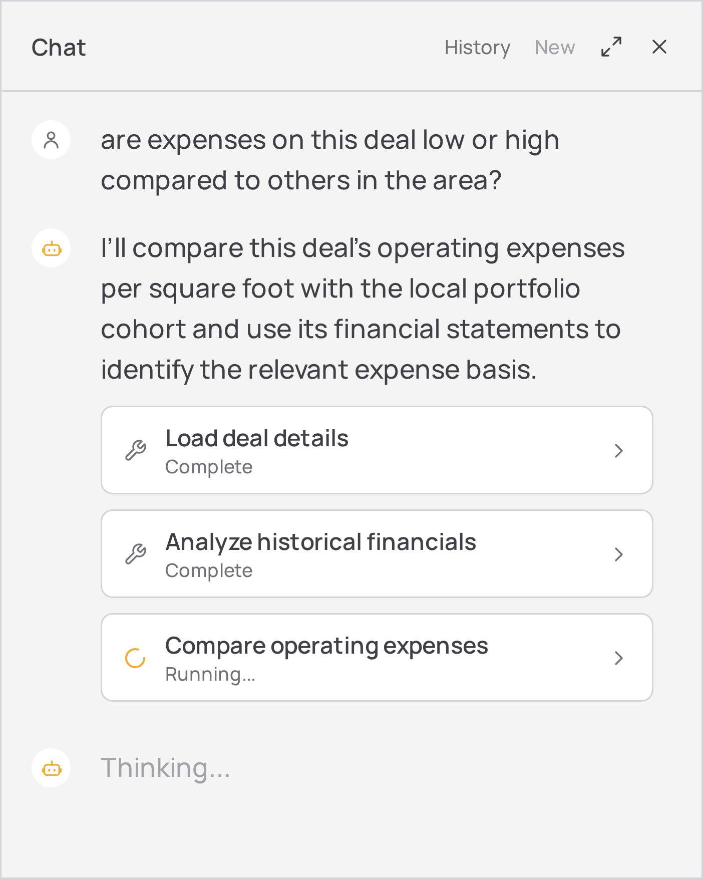 Natural-language portfolio query